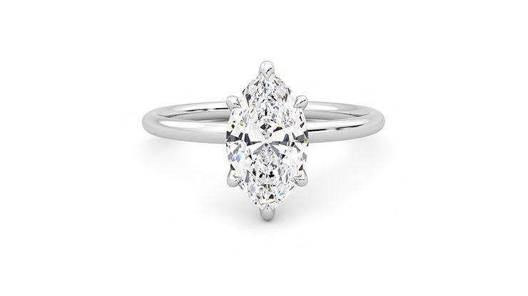 Taylor & Hart Demure Marquise Engagement Ring 360 degree image 1