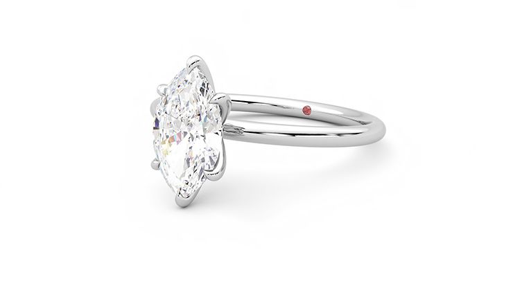 Taylor & Hart Demure Marquise Engagement Ring 360 degree image 25
