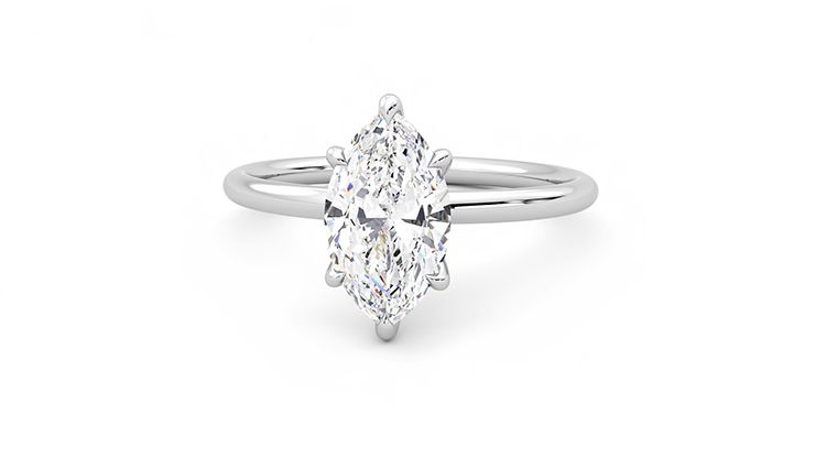 Taylor & Hart Demure Marquise Engagement Ring 360 degree image 28