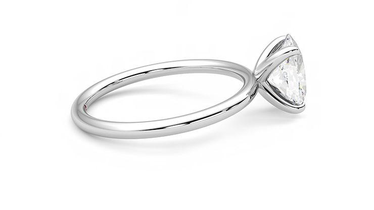 Taylor & Hart Demure Oval Engagement Ring 360 degree image 10