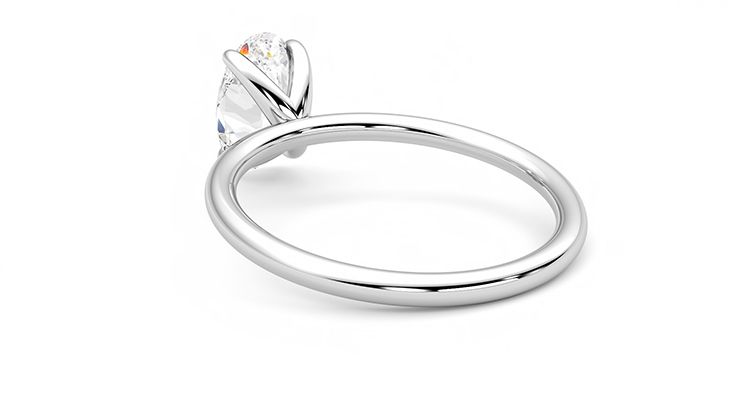 Taylor & Hart Demure Oval Engagement Ring 360 degree image 17