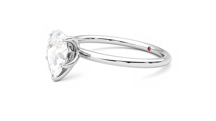 Taylor & Hart Demure Pear Engagement Ring 360 degree image 23