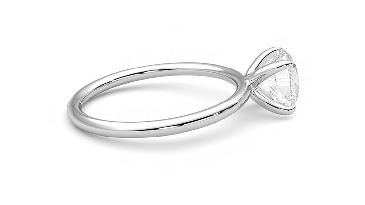 Taylor & Hart Demure Round Engagement Ring 360 degree image 10