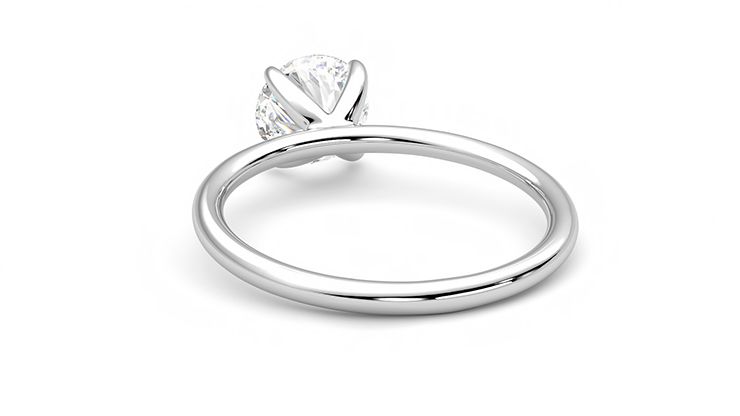 Taylor & Hart Demure Round Engagement Ring 360 degree image 16