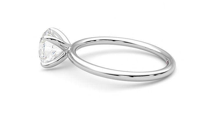 Taylor & Hart Demure Round Engagement Ring 360 degree image 20