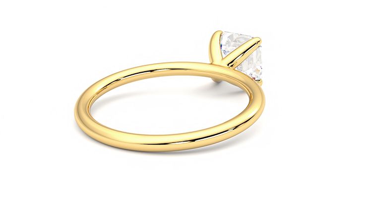 Taylor & Hart Demure Asscher Engagement Ring 360 degree image 13