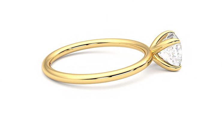 Taylor & Hart Demure Cushion Engagement Ring 360 degree image 10