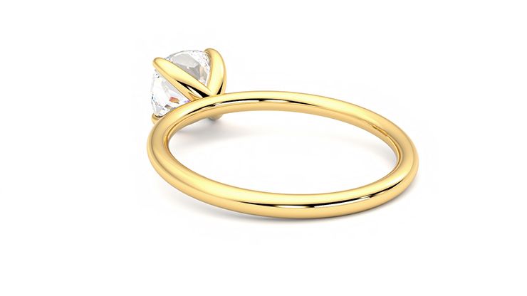 Taylor & Hart Demure Cushion Engagement Ring 360 degree image 17