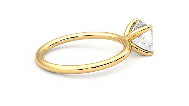Taylor & Hart Demure Princess Engagement Ring 360 degree image 11
