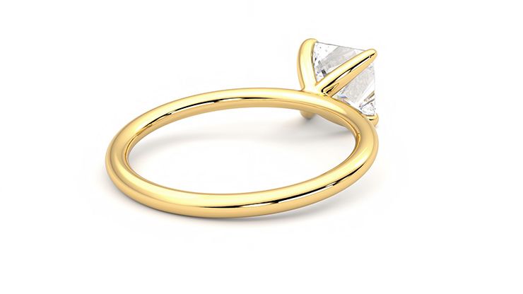 Taylor & Hart Demure Princess Engagement Ring 360 degree image 13