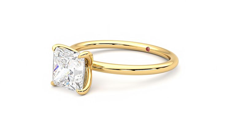 Taylor & Hart Demure Princess Engagement Ring 360 degree image 24