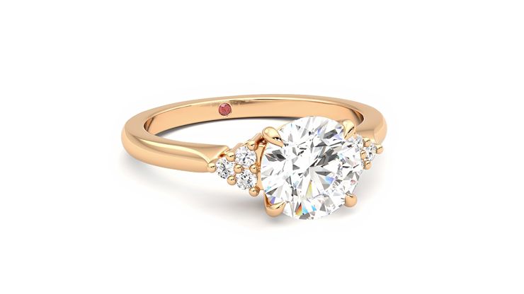 Taylor & Hart Divinity Round Engagement Ring 360 degree image 4