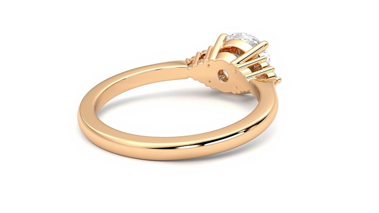 Taylor & Hart Divinity Round Engagement Ring 360 degree image 13