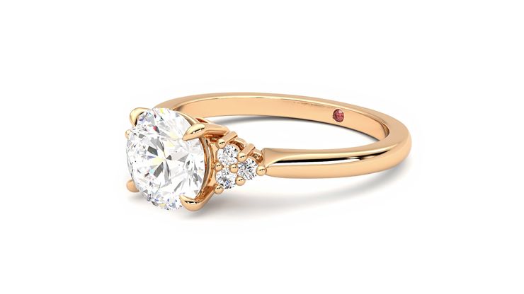 Taylor & Hart Divinity Round Engagement Ring 360 degree image 24