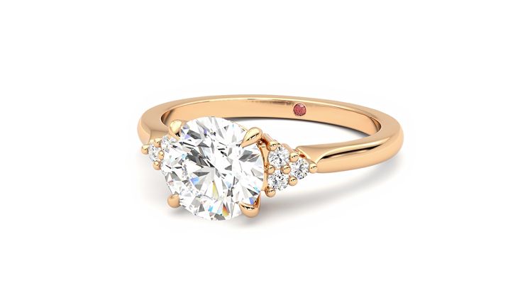 Taylor & Hart Divinity Round Engagement Ring 360 degree image 26