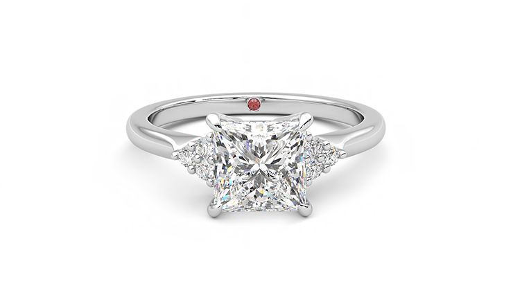 Taylor & Hart Divinity Princess Engagement Ring 360 degree image 1