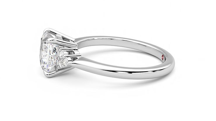 Taylor & Hart Divinity Princess Engagement Ring 360 degree image 21
