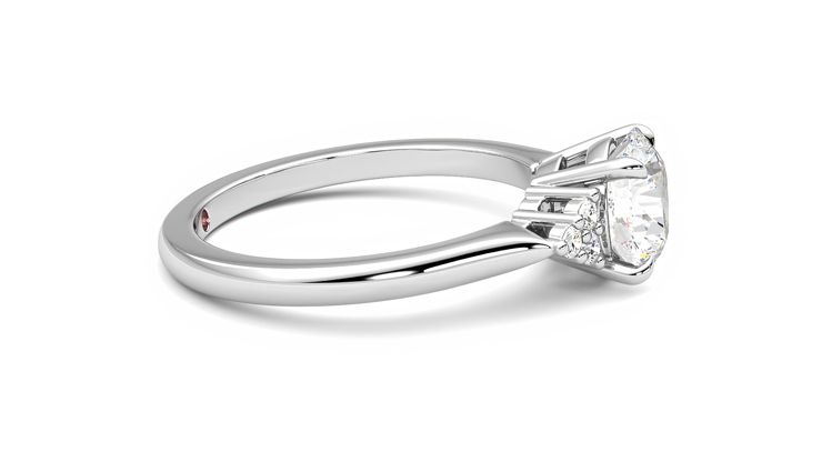 Taylor & Hart Divinity Round Engagement Ring 360 degree image 9