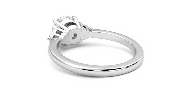 Taylor & Hart Divinity Round Engagement Ring 360 degree image 17