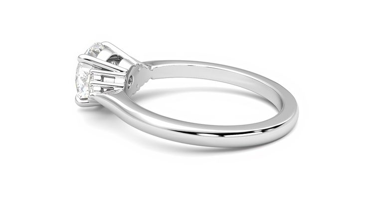 Taylor & Hart Divinity Round Engagement Ring 360 degree image 19