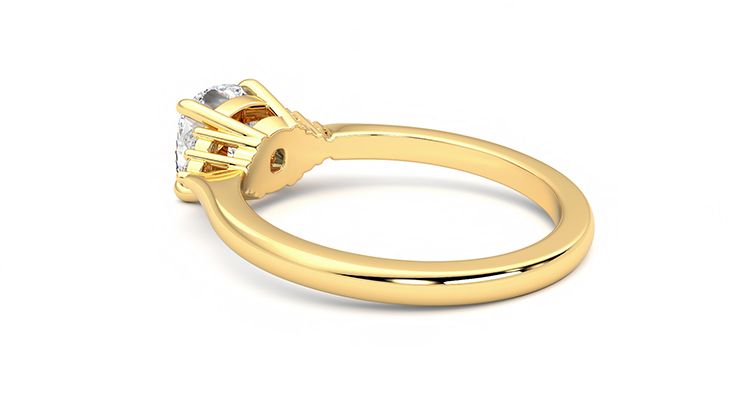 Taylor & Hart Divinity Cushion Engagement Ring 360 degree image 18