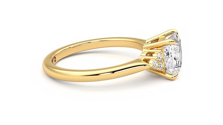 Taylor & Hart Divinity Princess Engagement Ring 360 degree image 9