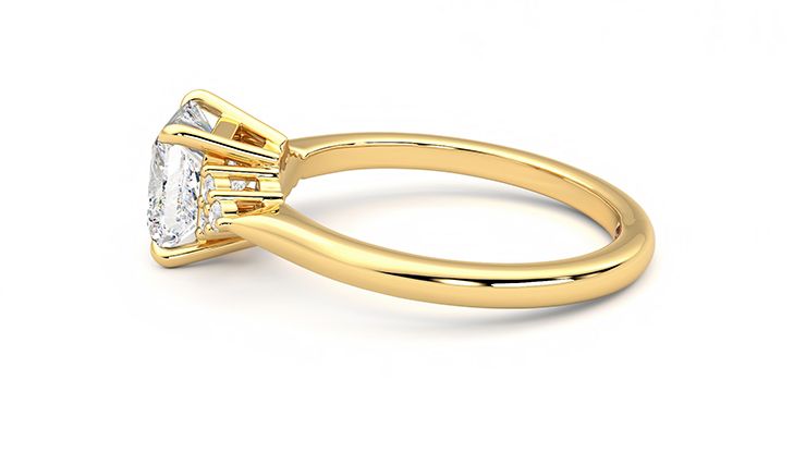 Taylor & Hart Divinity Princess Engagement Ring 360 degree image 20