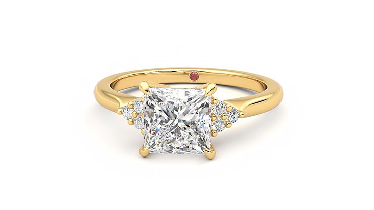 Taylor & Hart Divinity Princess Engagement Ring 360 degree image 28