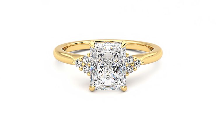 Taylor & Hart Divinity Radiant Engagement Ring 360 degree image 0