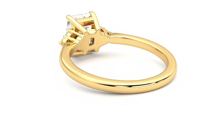 Taylor & Hart Divinity Radiant Engagement Ring 360 degree image 17