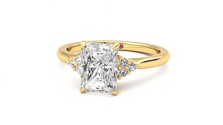 Taylor & Hart Divinity Radiant Engagement Ring 360 degree image 27