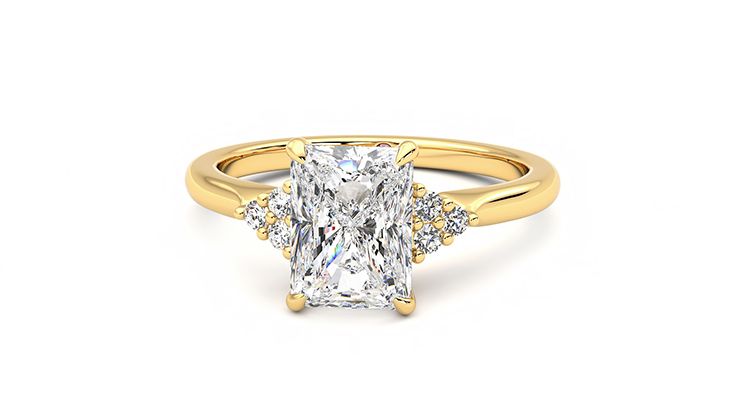 Taylor & Hart Divinity Radiant Engagement Ring 360 degree image 28