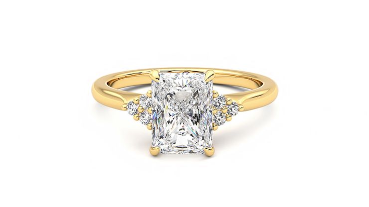 Taylor & Hart Divinity Radiant Engagement Ring 360 degree image 29