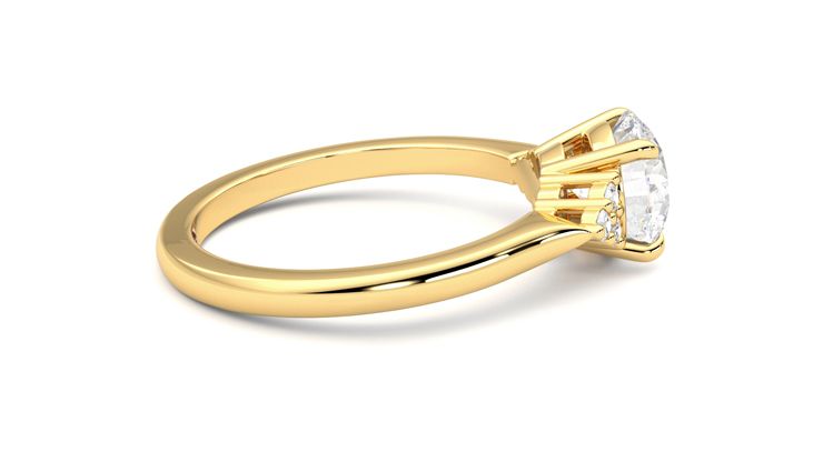 Taylor & Hart Divinity Round Engagement Ring 360 degree image 10
