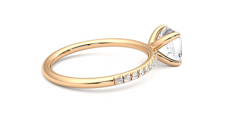 Taylor & Hart Dulcet Asscher Engagement Ring 360 degree image 11