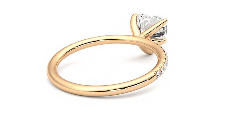 Taylor & Hart Dulcet Heart Engagement Ring 360 degree image 13