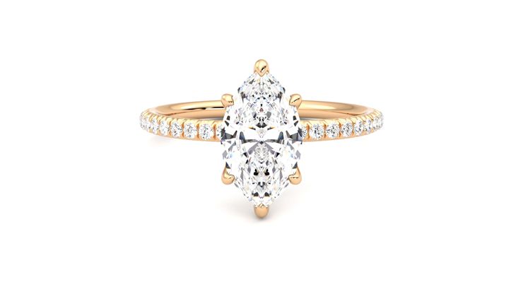 Taylor & Hart Dulcet Marquise Engagement Ring 360 degree image 0