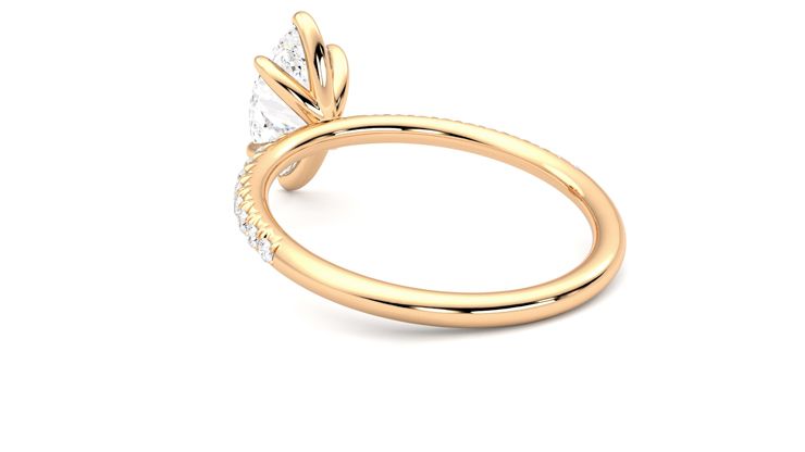 Taylor & Hart Dulcet Marquise Engagement Ring 360 degree image 17