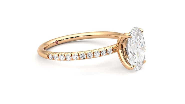 Taylor & Hart Dulcet Oval Engagement Ring 360 degree image 8