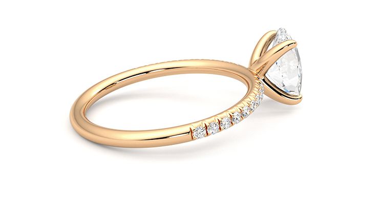 Taylor & Hart Dulcet Oval Engagement Ring 360 degree image 12
