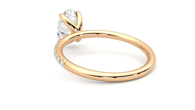 Taylor & Hart Dulcet Oval Engagement Ring 360 degree image 18