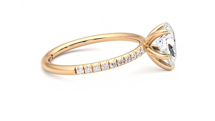 Taylor & Hart Dulcet Pear Engagement Ring 360 degree image 9