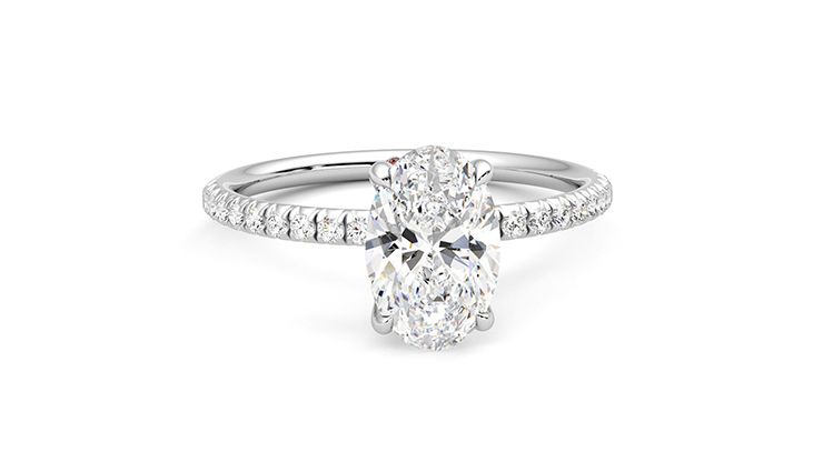 Taylor & Hart Dulcet Oval Engagement Ring 360 degree image 3