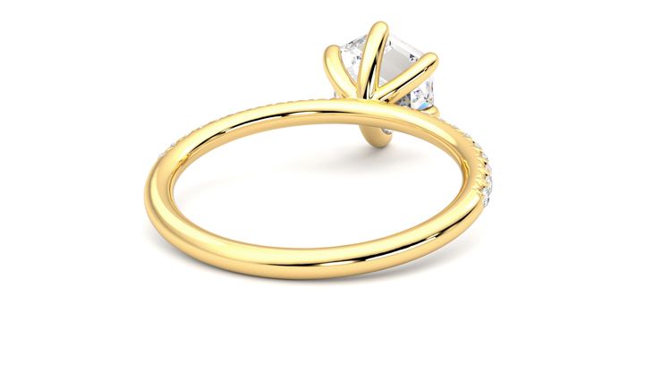 Taylor & Hart Dulcet Hexagonal Engagement Ring 360 degree image 14