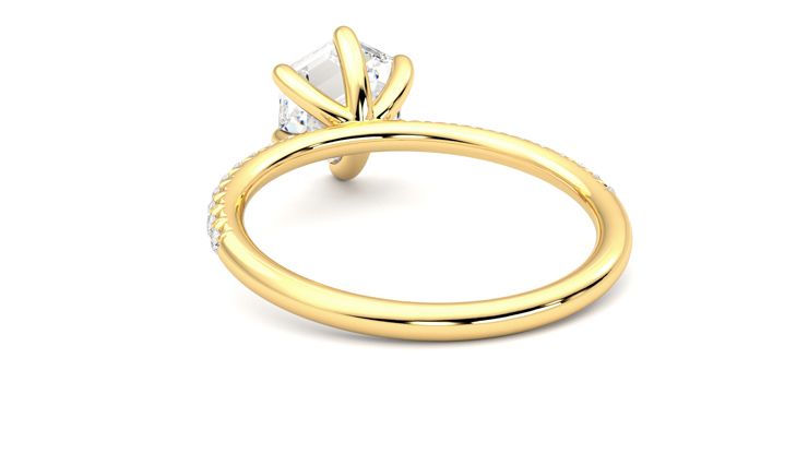Taylor & Hart Dulcet Hexagonal Engagement Ring 360 degree image 16