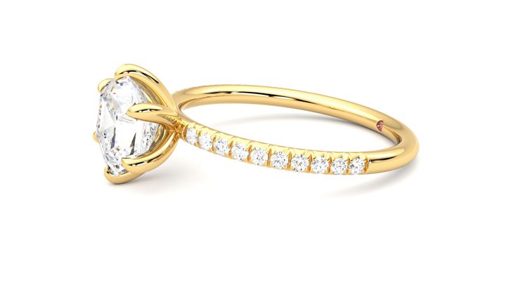 Taylor & Hart Dulcet Hexagonal Engagement Ring 360 degree image 22