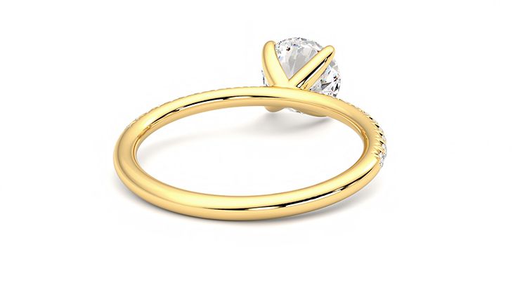 Taylor & Hart Dulcet Round Engagement Ring 360 degree image 14