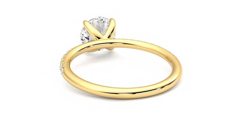 Taylor & Hart Dulcet Round Engagement Ring 360 degree image 16