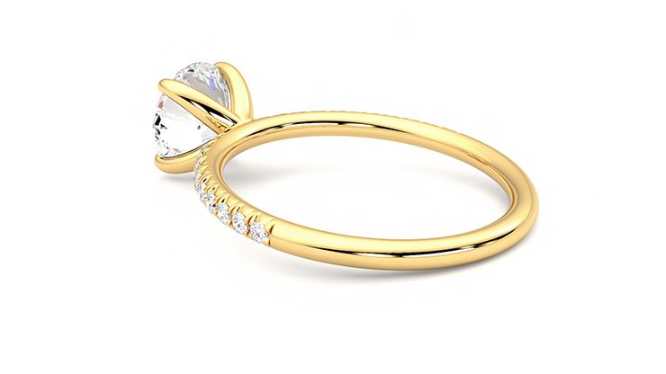 Taylor & Hart Dulcet Round Engagement Ring 360 degree image 18