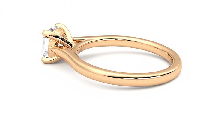 Taylor & Hart Eden Cushion Engagement Ring 360 degree image 19